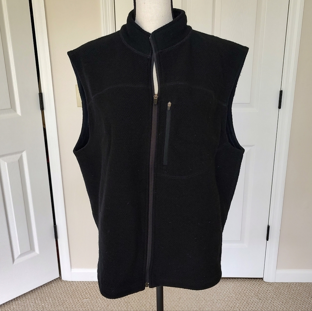 Ibex Men's Merino Wool Black Vest Gorpcore USA XL